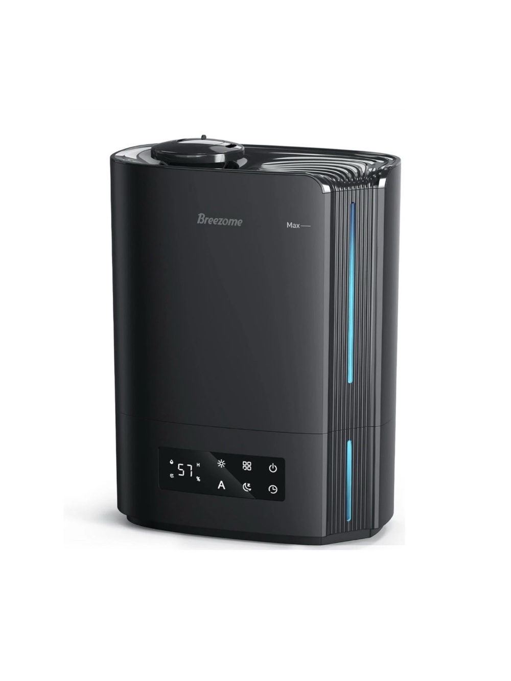 Black Smart Ultrasonic Humidifier with LED Display
